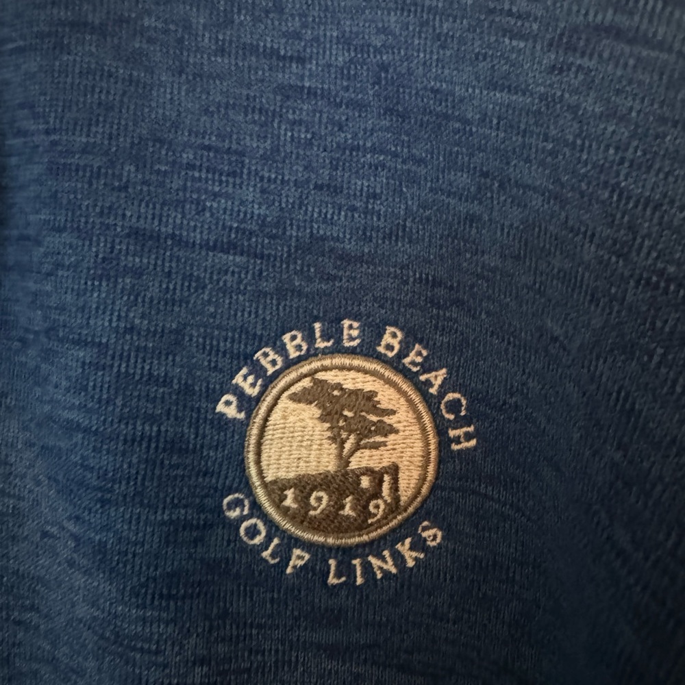 Pebble Beach Blue Golf Pullover - image 2